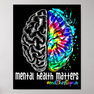 Affiche Les hommes soutiennent la santé mentale pour mettr