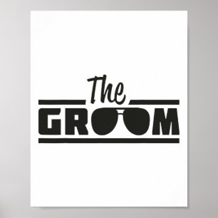 Affiche Les Hommes Vintages Groom Se Rassemblent Pour Être
