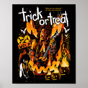 Affiche Les Horreurs De L'Halloween Trick Ou Treat