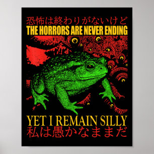 Affiche Les Horreurs Japonaises De La Grenouille Ne Se Ter