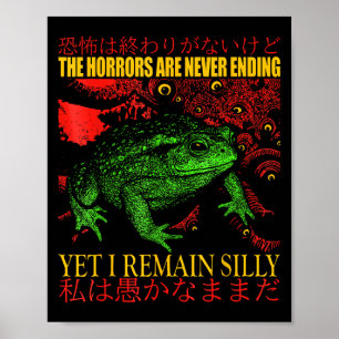 Affiche Les Horreurs Japonaises De La Grenouille Ne Se Ter