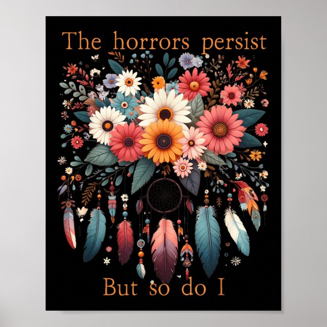 Affiche Les horreurs persistent mais je le fais aussi Fleu (Devant)