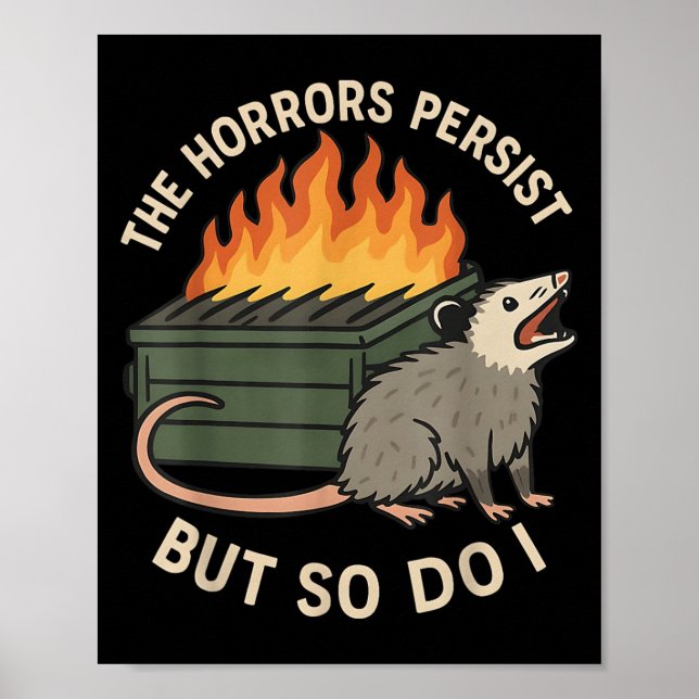 Affiche Les horreurs persistent mais je le fais aussi Sarc (Devant)