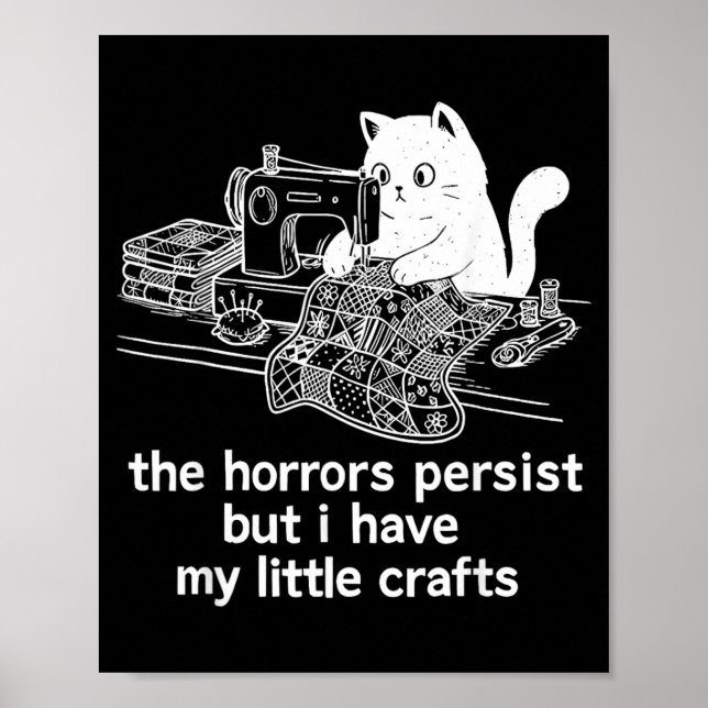 Affiche Les horreurs persistent mais ont peu d'artisanat d (Devant)