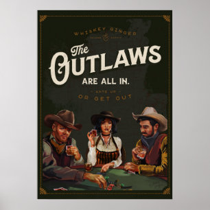 Affiche Les hors-la-loi sont tous dedans : Cowboy Poker Ga