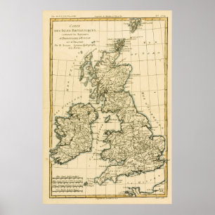 Affiche Les îles britanniques