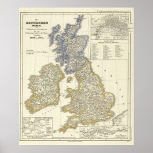 Affiche Les îles britanniques de 1066 à 1485