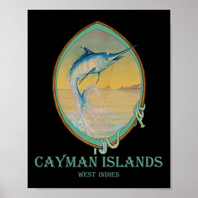 Affiche Les îles Caïmans Les amateurs de pêche (Devant)