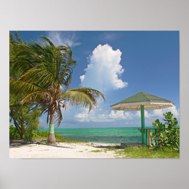 AFFICHE LES ÎLES TURKS & CAICOS "EN BORD DE MER" (Devant)