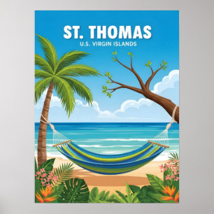 Affiche Les îles vierges de St Thomas