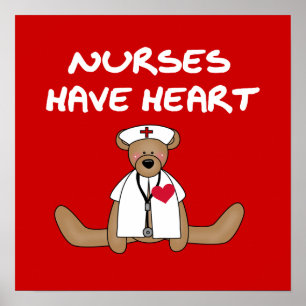Affiche Les infirmières d'ours ont des T-shirts et des cad
