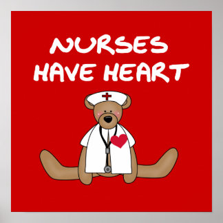 Affiche Les infirmières d'ours ont des T-shirts et des cad