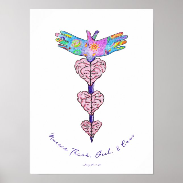 Affiche Les infirmières pensent, ressentent et soignent (Devant)