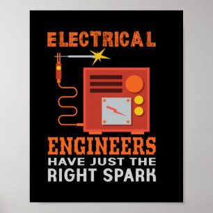 Affiche Les Ingénieurs Électriques Ont Juste Le Bon