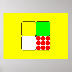 Affiche Les Jerseys de course de vélo 3 Jaunes