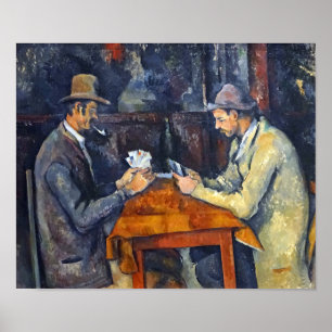 Affiche Les Joueurs de cartes, Cézanne
