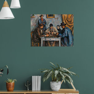 Affiche Les Joueurs de cartes Paul Cezanne