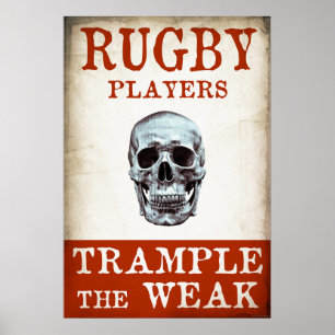 Affiche Les Joueurs De Rugby Trompent Le Faible - Imprimer