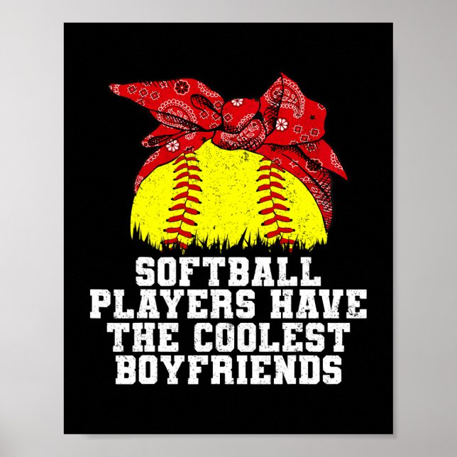 Affiche Les Joueurs De Softball Ont Les Boyfriends Les Plu (Devant)
