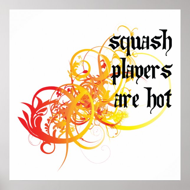 Affiche Les Joueurs De Squash Sont Chers (Devant)