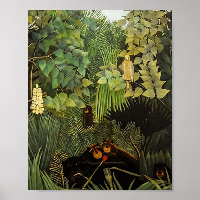 Affiche Les Joyeux Jesters Par Henri Rousseau (Devant)