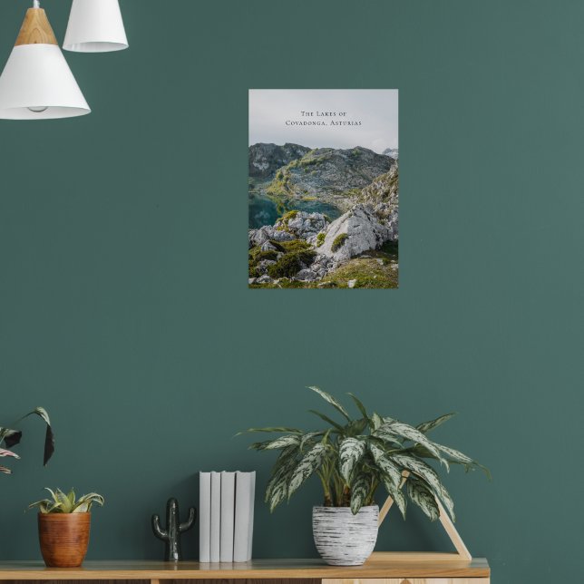 Affiche Les lacs de Covadonga, Asturies, Espagne voyage (Salon 1)