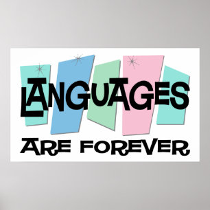Affiche Les langues sont Forever