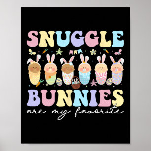 Affiche Les Lapins De Douceur Sont Ma Mère De Pâques Préfé