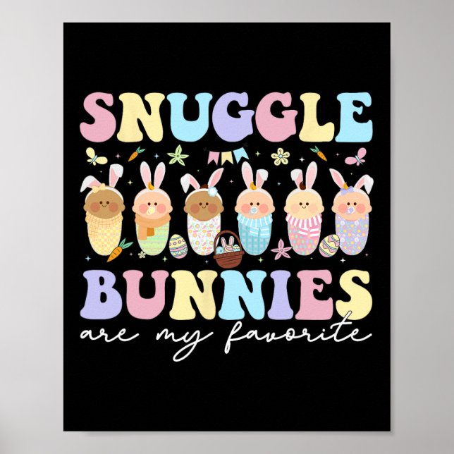 Affiche Les Lapins De Douceur Sont Ma Mère De Pâques Préfé (Devant)
