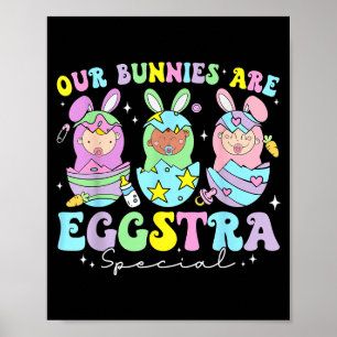 Affiche Les lapins sont des infirmières de bébé de mère sp