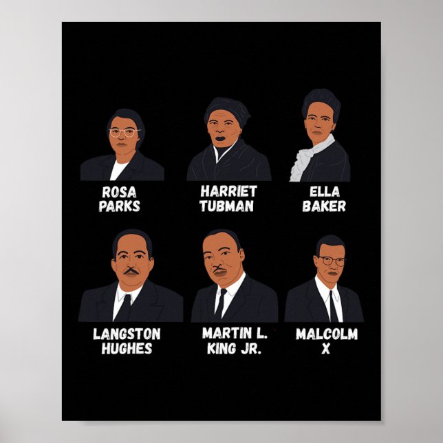 Affiche Les leaders noirs inspirent l'histoire des Noirs A (Devant)