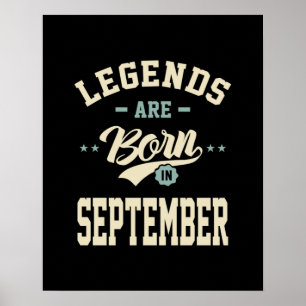 Affiche Les légendes sont nées en Septembre - Septembre An