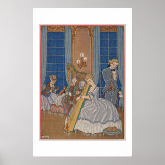 Affiche Les Liaisons Dangereuses Scène de la Harpe