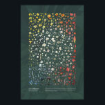 Affiche Les Liliacées de Redouté<br><div class="desc">Cette affiche présente des fleurs de chaque lis Redouté illustrées dans ses Liliacées en collages colorés et porte des noms pour faciliter l'identification. Les fleurs et leurs noms ont été arrangés individuellement à la main sur un fond de collages subtils de feuilles de lys.</div>