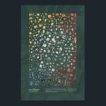 Affiche Les Liliacées de Redouté<br><div class="desc">Cette affiche présente des fleurs de chaque lis Redouté illustrées dans ses Liliacées en collages colorés et porte des noms pour faciliter l'identification. Les fleurs et leurs noms ont été arrangés individuellement à la main sur un fond de collages subtils de feuilles de lys.</div>