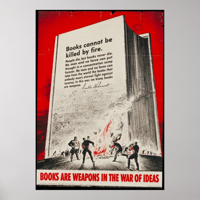 Affiche Les livres sont des armes (Devant)