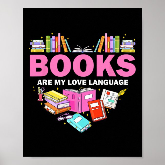 Affiche Les Livres Sont Mon Amour Langue Lecture Louvain B (Devant)