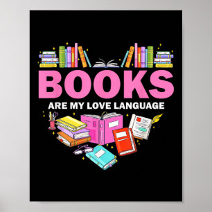 Affiche Les Livres Sont Mon Amour Langue Lecture Louvain B