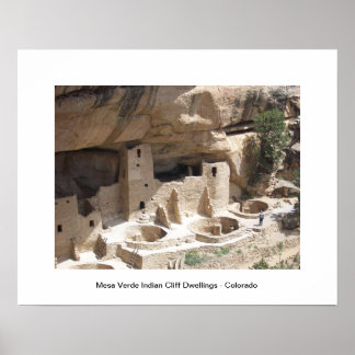 Affiche Les Logements de Mesa Verde Indian Cliff