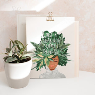 Affiche Les Love Plants Dame de Crazy Plant