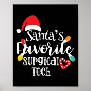 Affiche Les lumières de Noël de la tech chirurgicale préfé