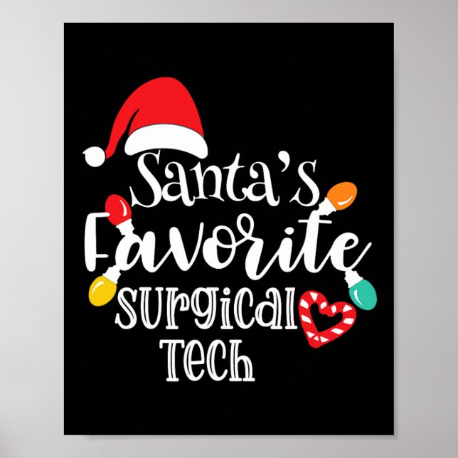 Affiche Les lumières de Noël de la tech chirurgicale préfé (Devant)