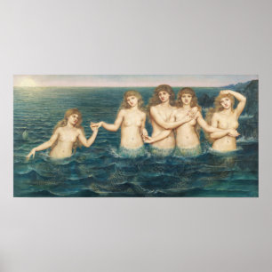 Affiche Les Maidens De La Mer   Evelyn De Morgan