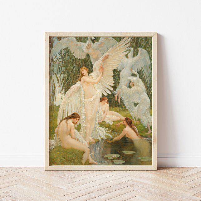 Affiche Les Maidens du cygne | Walter Crane (Créateur téléchargé)