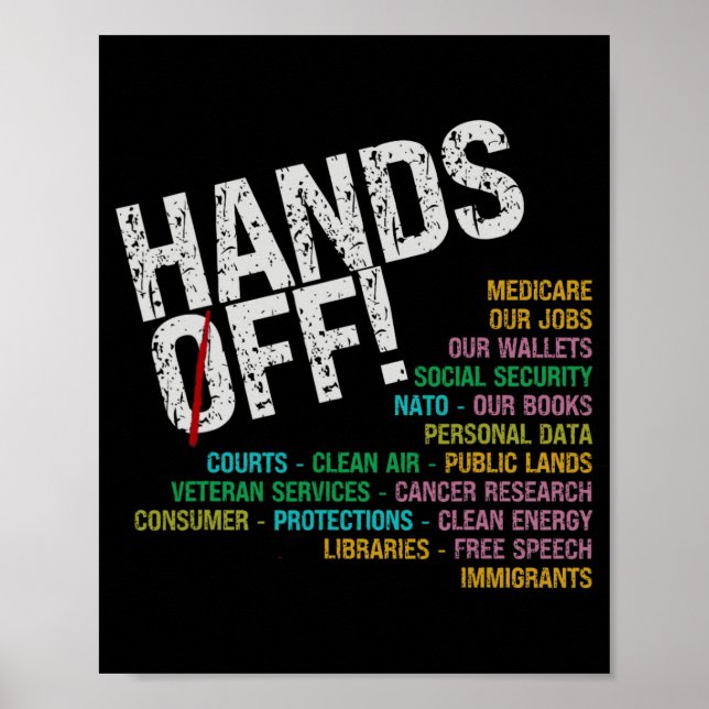 Affiche Les Mains De Nos Libertés Protéger Quels Problèmes (Devant)