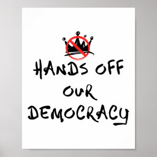Affiche Les Mains De Notre Démocratie