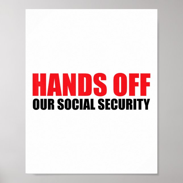 Affiche Les Mains De Notre Sécurité Sociale Protéger Notre (Devant)
