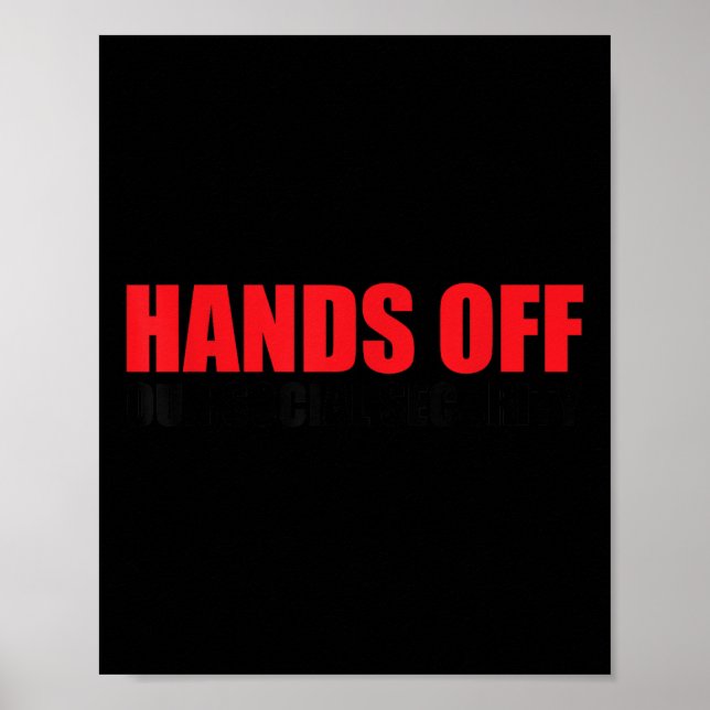 Affiche Les Mains De Notre Sécurité Sociale Protéger Notre (Devant)