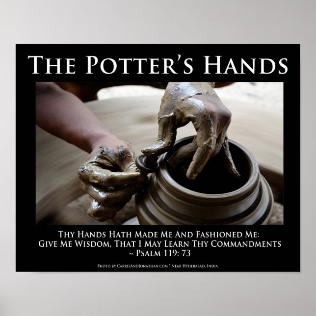 Affiche Les Mains du Potter. Comment Dieu Nous Façonne. (Devant)