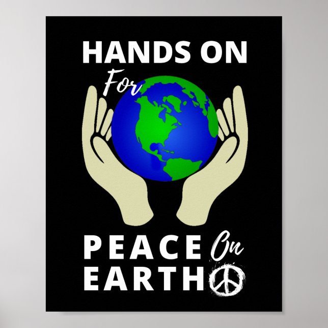 Affiche Les Mains Pour La Paix Sur Terre (Devant)